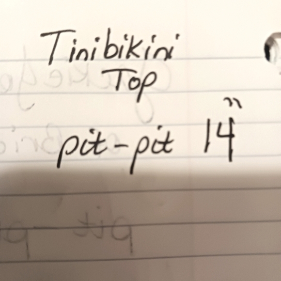 Tinibikini 2 Pc Bathing Suit Top In M. And Mossimo Black Bottom Mix Match Set. - Picture 3 of 12